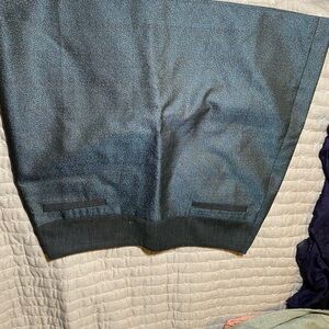 LOFT Charcoal and Blue Skirt